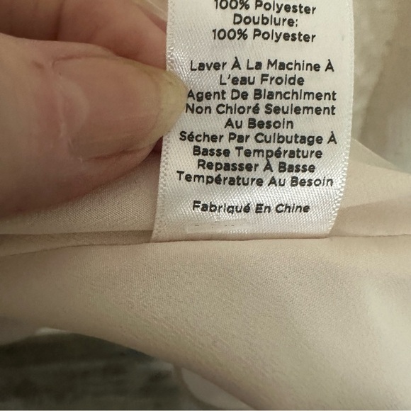 Talbots Cream 3/4 Sleeve Blouse with Puff Sleeves - Picture 4 of 4